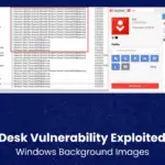**Alt Text:** A hacker exploiting the AnyDesk wallpaper glitch to gain admin access, highlighting CVE-2024-12754 and cybersecurity risks.