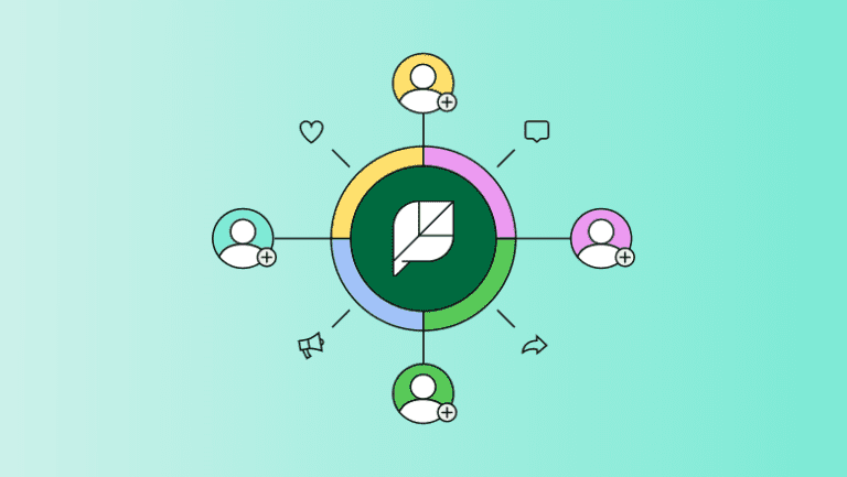 Alt Text: "Sprout employees sharing company updates on social media, demonstrating how to boost brand employee advocacy effectively."
