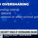 Alt Text: "A person holding a smartphone with a fake customer service chat, highlighting overexposing personal data online risks and cyber threats."