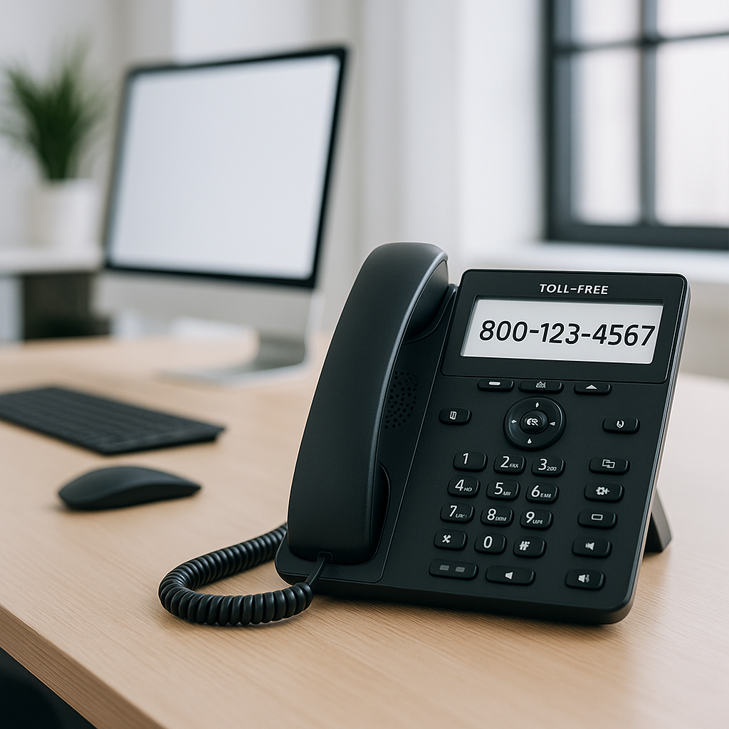 Affordable toll free numbers business with elegant office phone