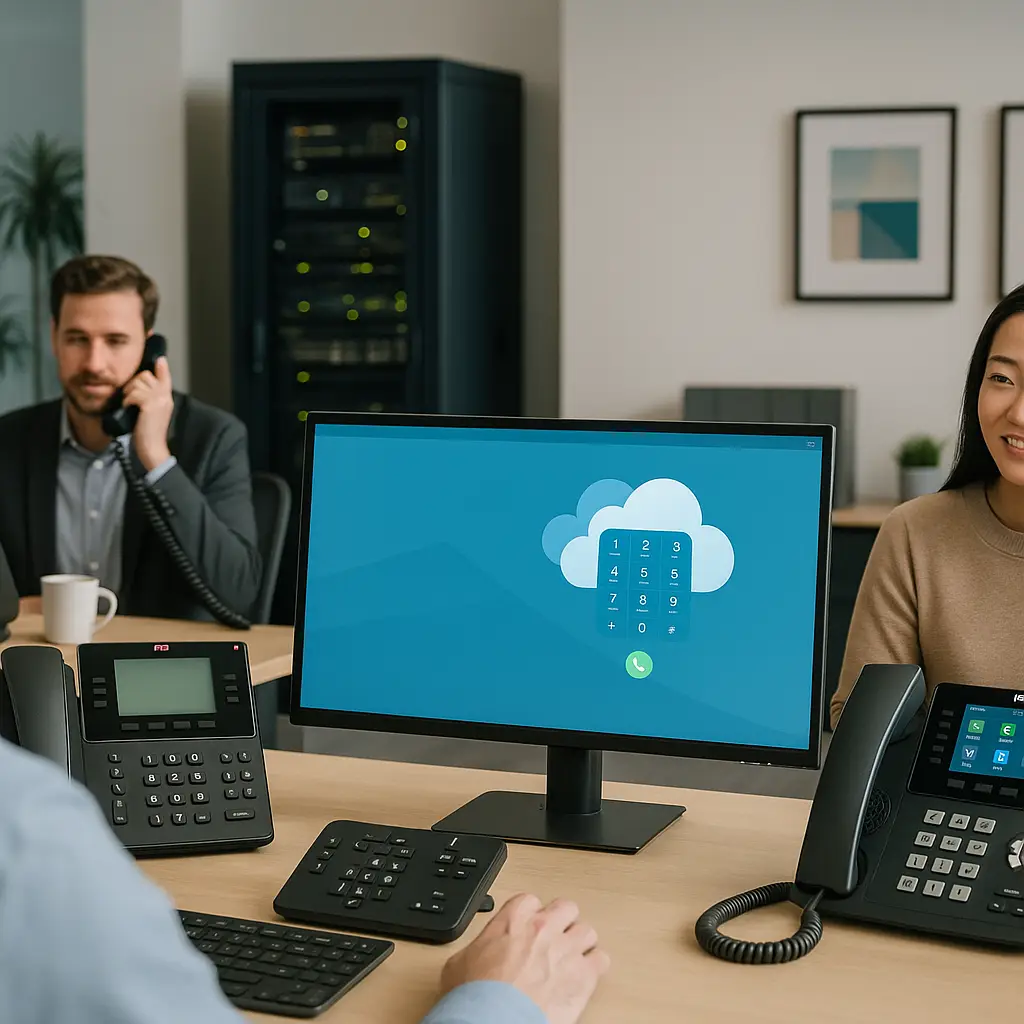 Business phone system buyer's guide with a range of phone system options.